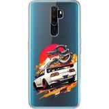 Techtree Oppo A5/A9 2020 Uyumlu GTR Güneş Ejderha Tasarımlı Baskılı Silikon Kılıf