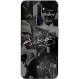 Techtree Oppo A5/A9 2020 Uyumlu Kemal Atatürk İmza Baskılı Silikon Kılıf