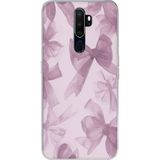 Techtree Oppo A5/A9 2020 Uyumlu Menekşe Tonlu Fiyonk Baskılı Silikon Kılıf