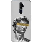Techtree Oppo A5/A9 2020 Uyumlu Modern Hellenistik Davut Baskılı Silikon Kılıf
