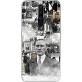 Techtree Oppo A5/A9 2020 Uyumlu Mustafa Kemal Atatürk Kolaj Baskılı Silikon Kılıf