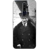 Techtree Oppo A5/A9 2020 Uyumlu Mustafa Kemal Atatürk Portre Baskılı Silikon Kılıf