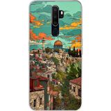 Techtree Oppo A5/A9 2020 Uyumlu Özgür Filistin ve Kubbetüs Sahra Baskılı Silikon Kılıf