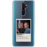 Techtree Oppo A5/A9 2020 Uyumlu Prison Break Tasarımlı Baskılı Silikon Kılıf
