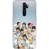 Techtree Oppo A5/A9 2020 Uyumlu Tray Kids K-Pop Grubu ve SKZOO Temalı Baskılı Silikon Kılıf