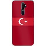 Techtree Oppo A5/A9 2020 Uyumlu Türk Milli Takım Kırmızı Forma Baskılı Silikon Kılıf