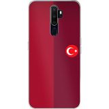 Techtree Oppo A5/A9 2020 Uyumlu Türk Milli Takım Parçalı Forma Baskılı Silikon Kılıf