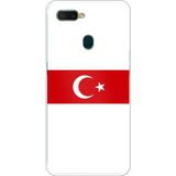 Techtree Oppo A5S-AX7-A12 Uyumlu Türk Milli Takım Beyaz Forma Baskılı Silikon Kılıf