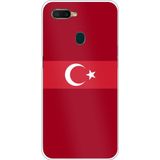 Techtree Oppo A5S-AX7-A12 Uyumlu Türk Milli Takım Kırmızı Forma Baskılı Silikon Kılıf