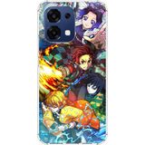 Techtree Oppo A6 Pro Uyumlu Demon Slayer Efsanesi:iblis Avcıları Baskılı Silikon Kılıf