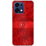 Techtree Oppo A6 PRO Uyumlu Türk Milli Takım Desenli Forma Baskılı Silikon Kılıf