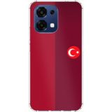 Techtree Oppo A6 PRO Uyumlu Türk Milli Takım Parçalı Forma Baskılı Silikon Kılıf
