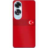 Techtree Oppo A60 Uyumlu Türk Milli Takım Izgara Desenli Forma Baskılı Silikon Kılıf