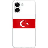 Techtree Oppo A6T - A6X Uyumlu Türk Milli Takım Beyaz Forma Baskılı Silikon Kılıf