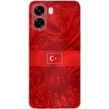 Techtree Oppo A6T - A6X Uyumlu Türk Milli Takım Desenli Forma Baskılı Silikon Kılıf