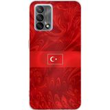 Techtree OPPO A74 Uyumlu Türk Milli Takım Desenli Forma Baskılı Silikon Kılıf