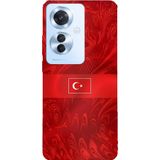 Techtree OPPO Reno 11F Uyumlu Türk Milli Takım Desenli Forma Baskılı Silikon Kılıf