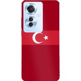 Techtree OPPO Reno 11F Uyumlu Türk Milli Takım Kırmızı Forma Baskılı Silikon Kılıf
