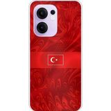 Techtree OPPO Reno 13F Uyumlu Türk Milli Takım Desenli Forma Baskılı Silikon Kılıf