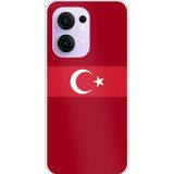 Techtree OPPO Reno 13F Uyumlu Türk Milli Takım Kırmızı Forma Baskılı Silikon Kılıf