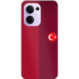 Techtree OPPO Reno 13F Uyumlu Türk Milli Takım Parçalı Forma Baskılı Silikon Kılıf