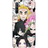 Techtree Oppo Reno 3-A91 Uyumlu Demon Slayer Manga Baskılı Silikon Kılıf