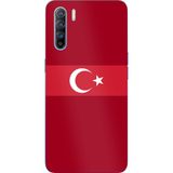 Techtree Oppo Reno 3-A91 Uyumlu Türk Milli Takım Kırmızı Forma Baskılı Silikon Kılıf
