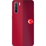 Techtree Oppo Reno 3-A91 Uyumlu Türk Milli Takım Parçalı Forma Baskılı Silikon Kılıf