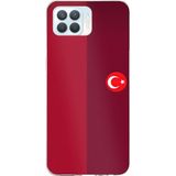Techtree OPPO Reno 4 Lite Uyumlu Türk Milli Takım Parçalı Forma Baskılı Silikon Kılıf