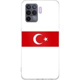Techtree OPPO Reno 5 Lite Uyumlu Türk Milli Takım Beyaz Forma Baskılı Silikon Kılıf