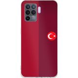 Techtree OPPO Reno 5 Lite Uyumlu Türk Milli Takım Parçalı Forma Baskılı Silikon Kılıf