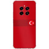 Techtree Realme 12 4G-12 Plus Uyumlu Türk Milli Takım Izgara Desenli Forma Baskılı Silikon Kılıf