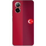 Techtree Realme 12 Lite Uyumlu Türk Milli Takım Parçalı Forma Baskılı Silikon Kılıf
