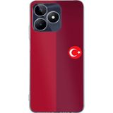 Techtree Realme C53 Uyumlu Türk Milli Takım Parçalı Forma Baskılı Silikon Kılıf