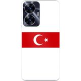 Techtree Realme C55 Uyumlu Türk Milli Takım Beyaz Forma Baskılı Silikon Kılıf