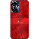 Techtree Realme C55 Uyumlu Türk Milli Takım Desenli Forma Baskılı Silikon Kılıf