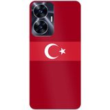 Techtree Realme C55 Uyumlu Türk Milli Takım Kırmızı Forma Baskılı Silikon Kılıf