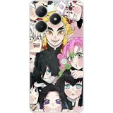 Techtree Realme C61 Uyumlu Demon Slayer Manga Baskılı Silikon Kılıf