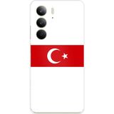 Techtree Realme C75 Uyumlu Türk Milli Takım Beyaz Forma Baskılı Silikon Kılıf