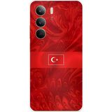 Techtree Realme C75 Uyumlu Türk Milli Takım Desenli Forma Baskılı Silikon Kılıf