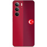 Techtree Realme C75 Uyumlu Türk Milli Takım Parçalı Forma Baskılı Silikon Kılıf