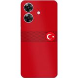 Techtree Realme Note 60 Uyumlu Türk Milli Takım Izgara Desenli Forma Baskılı Silikon Kılıf
