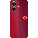 Techtree Realme Note 60 Uyumlu Türk Milli Takım Parçalı Forma Baskılı Silikon Kılıf