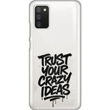 Techtree Samsung Galaxy A02S Uyumlu Crazy Trust Baskılı Silikon Kılıf