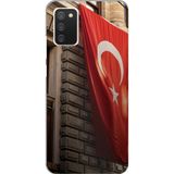 Techtree Samsung Galaxy A02s Uyumlu Dev Türk Bayrağı Baskılı Silikon Kılıf