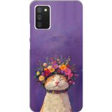 Techtree Samsung Galaxy A02S Uyumlu Frida Catlo kedi Baskılı Silikon Kılıf