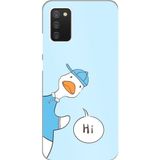 Techtree Samsung Galaxy A02S Uyumlu Merhaba Ördek Baskılı Silikon Kılıf