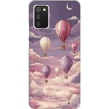 Techtree Samsung Galaxy A02s Uyumlu Mor Gökyüzü Ve Uçan Balon Baskılı Silikon Kılıf