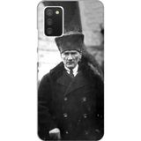 Techtree Samsung Galaxy A02S Uyumlu Mustafa Kemal Atatürk Portre Baskılı Silikon Kılıf