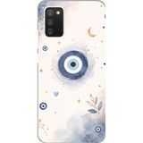 Techtree Samsung Galaxy A02S Uyumlu Şans Getiren Nazar Tasarımı Baskılı Silikon Kılıf